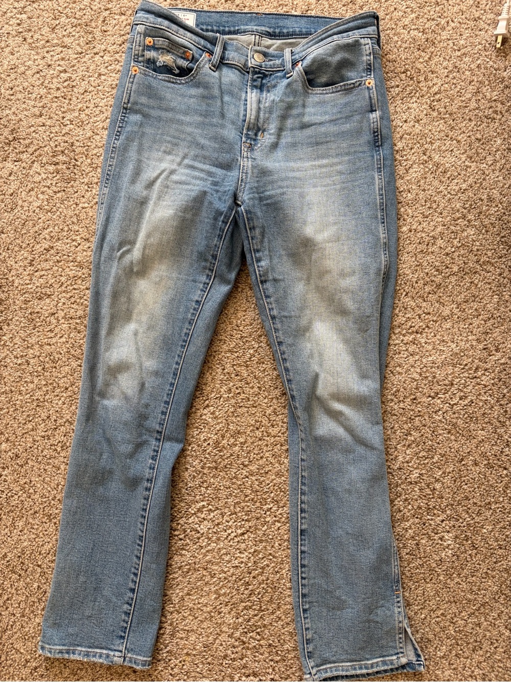 GAP Vintage Slim mid rise Jeans in Light Blue Wash